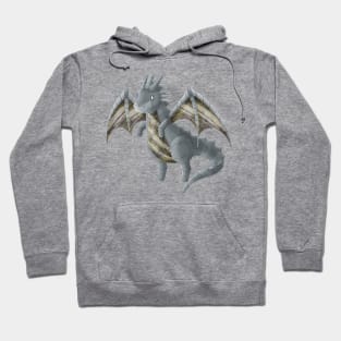 Kawaii Robotic Metal Dragon - Without Background Hoodie